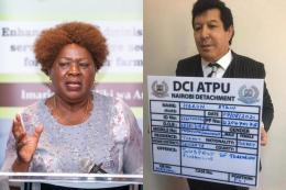 Photocollage of CS Alice Wahome and Harun Aydin.